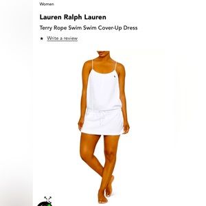 Polo Ralph Lauren - white terry cloth swim cover up - brand new with tags